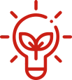 graphic of red lightbulb